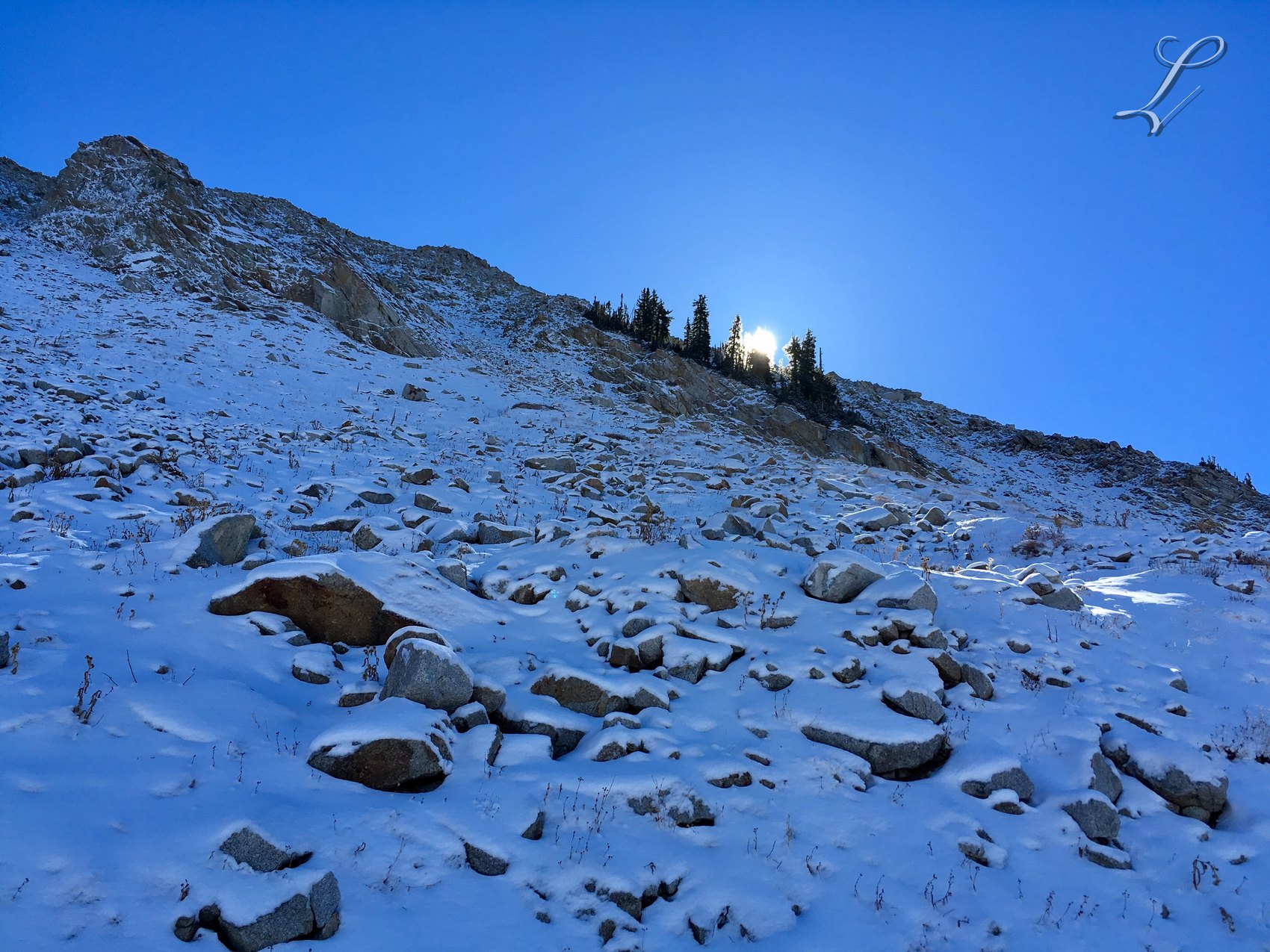 Blue Slope landscape print